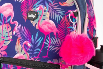 BAAGL Školní batoh Core Flamingo