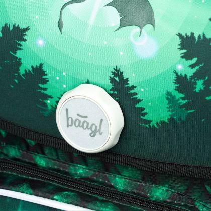 BAAGL Školní aktovka Ergo Drak zelená