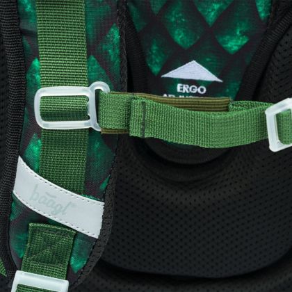 BAAGL Školní aktovka Ergo Drak zelená