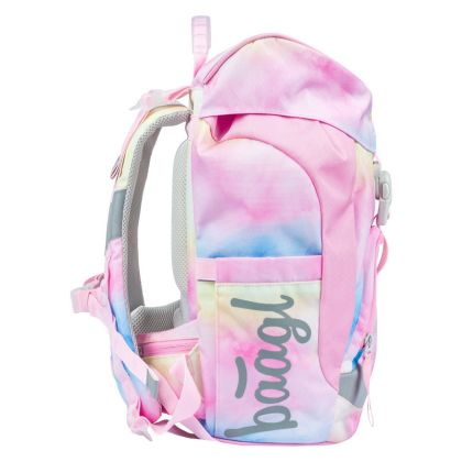BAAGL Školní batoh Airy Rainbow Unicorn růžový