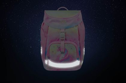 BAAGL Školní batoh Airy Rainbow Unicorn růžový