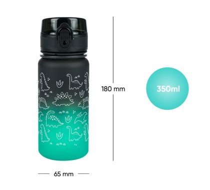 BAAGL Tritanová láhev na pití Gradient Dino, 350 ml