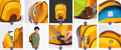 Dětský multifunkční batoh Affenzahn Daydreamer Dragon - green