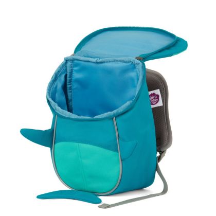 Batůžek pro nejmenší Affenzahn Small Friend Shark - turquoise