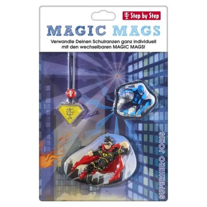 Doplňková sada obrázků MAGIC MAGS Superhero Joris k aktovkám GRADE, SPACE, CLOUD, 2v1 a KID