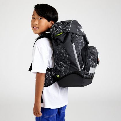 Školní batoh Ergobag Prime - Black reflexní