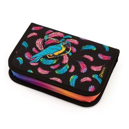 BAGMASTER, Školní dvouchlopňový penál CASE BETA 23 A - Papoušek