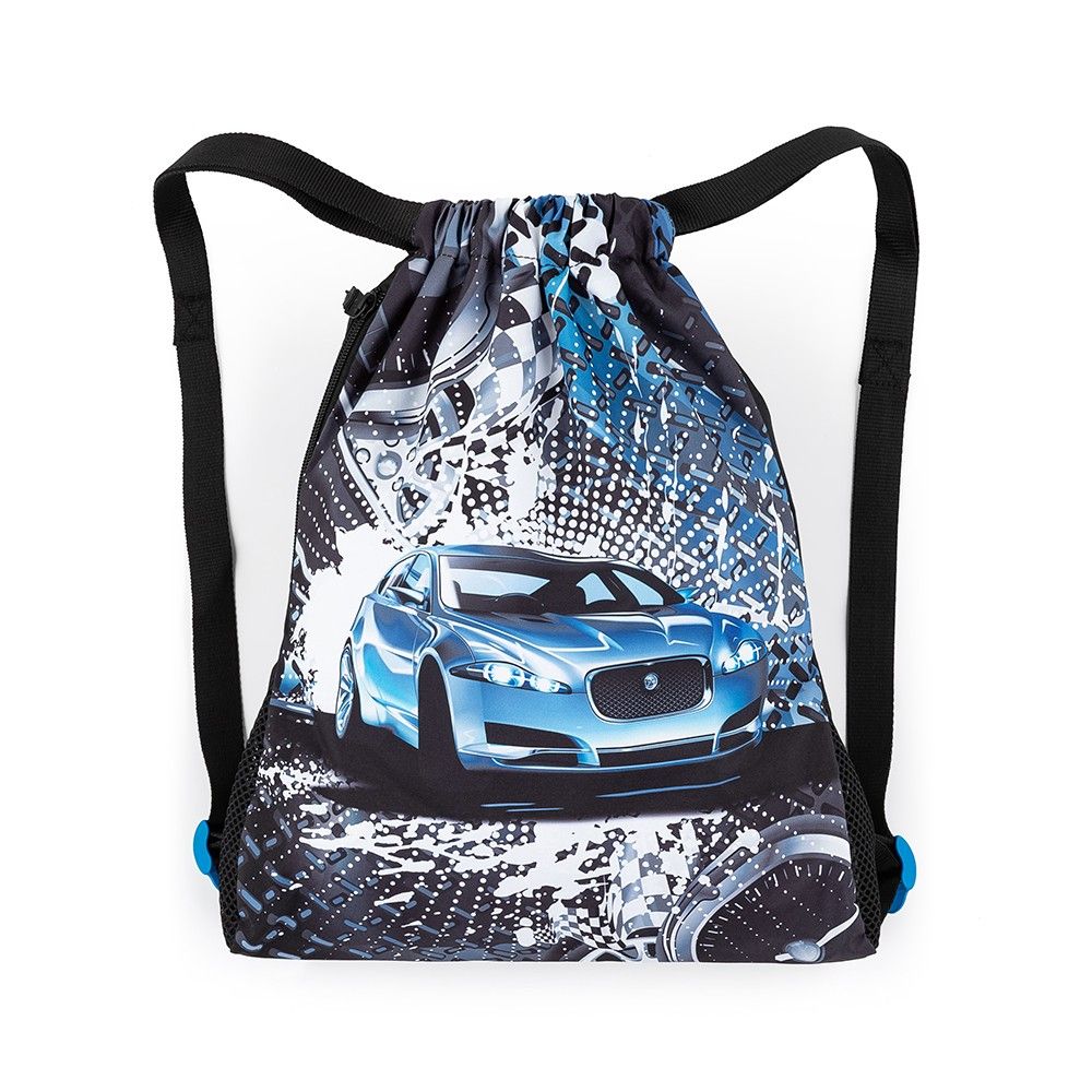 BAGMASTER, Pytlík na přezůvky SHOES LUMI 23 D - Modré auto