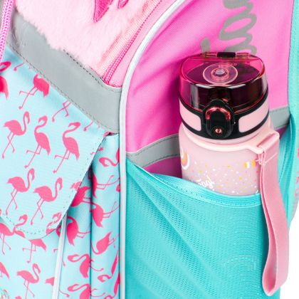 BAAGL Školní aktovka Zippy Plameňák růžová