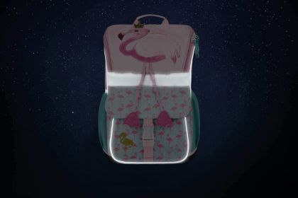 BAAGL Školní aktovka Zippy Plameňák růžová