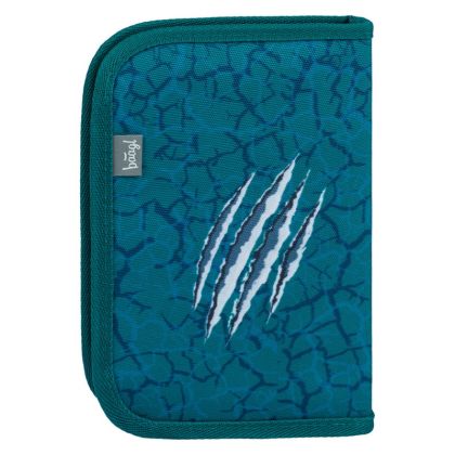 BAAGL Školní penál klasik dvě chlopně T-REX