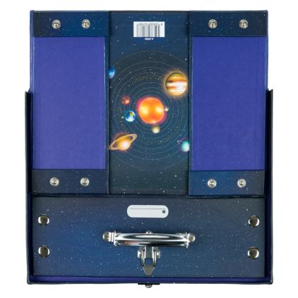 BAAGL Skládací školní kufřík Planety, kování