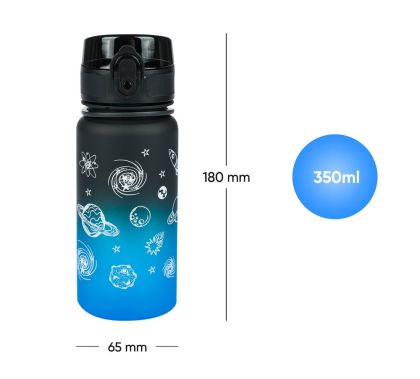 BAAGL Tritanová láhev na pití Gradient Vesmír, 350 ml