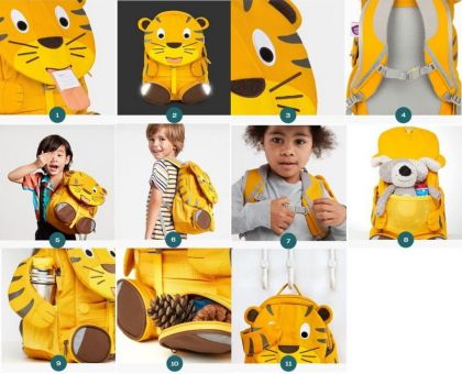 Dětský batoh do školky Affenzahn Large Friend Mouse - orange