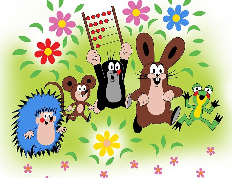 Matějovský, prostírání Krtek a počítadlo