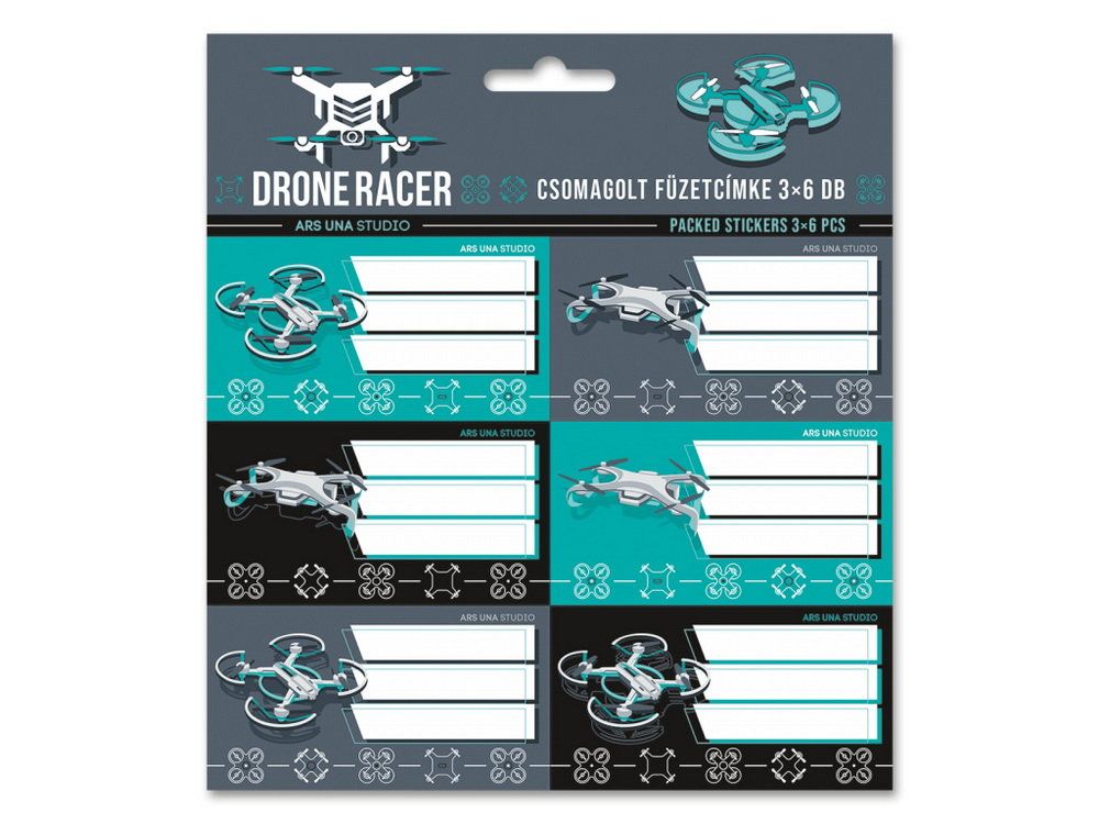 Ars Una Jmenovky na sešity Drone Racer