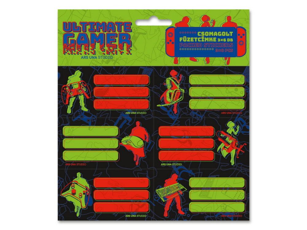 Ars Una Jmenovky na sešity Ultimate Gamer