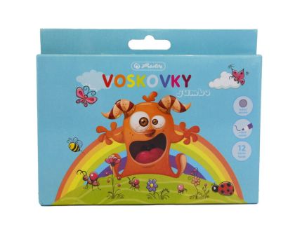 Voskovky jumbo příšerka, 6 ks