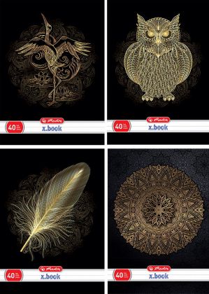 Herlitz - Sešit A4/40 listů, linka, B&G s parciálním lakem