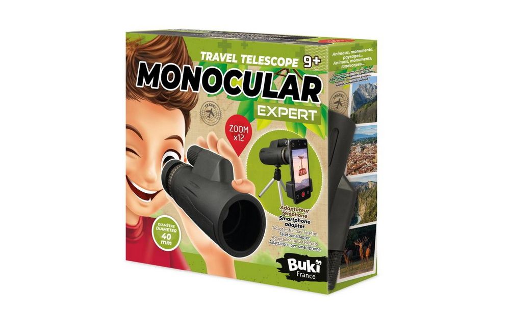 BUKI Science + Monokulár Expert 12x40 s držákem na telefon