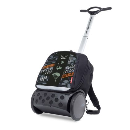 Školní a cestovní batoh na kolečkách Nikidom Roller UP CAMO (19l)