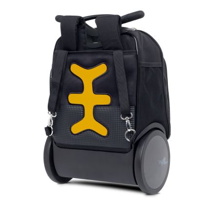 Školní a cestovní batoh na kolečkách Nikidom Roller UP Safari  XL (27l) černá
