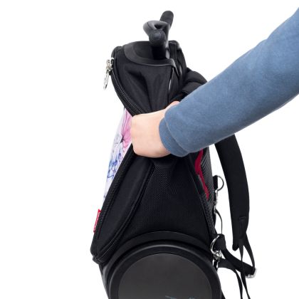 Školní a cestovní batoh na kolečkách Nikidom Roller UP Safari  XL (27l) černá