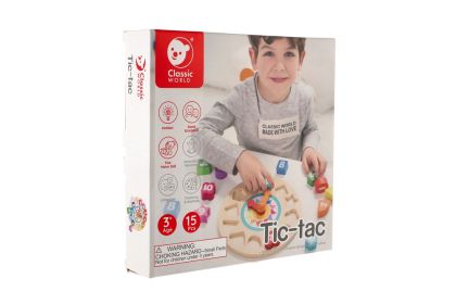 Vkládačka Hodiny dřevo 15ks