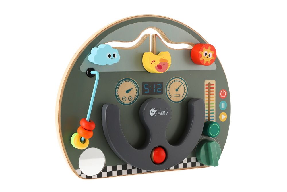 Edukační prkénko - labyrint dopravní prostředek dřevěný