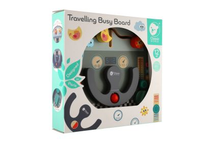 Edukační prkénko - labyrint dopravní prostředek dřevěný