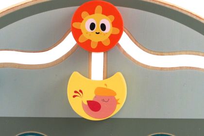 Edukační prkénko - labyrint dopravní prostředek dřevěný