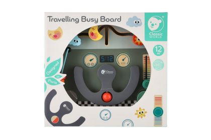 Edukační prkénko - labyrint dopravní prostředek dřevěný