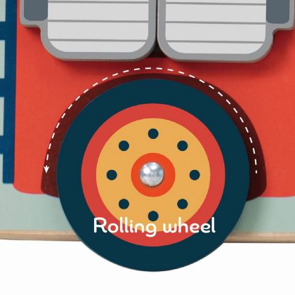 Edukační prkénko - labyrint hasiči dřevěný