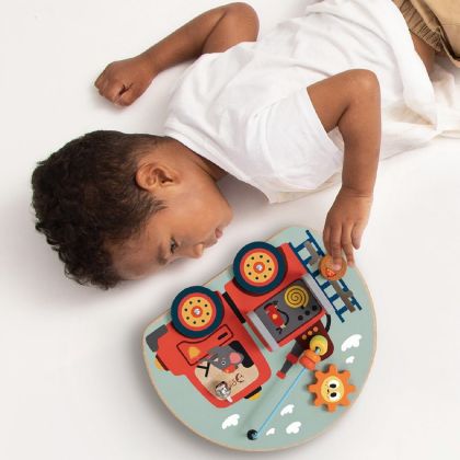 Edukační prkénko - labyrint hasiči dřevěný