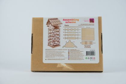 Stavebnice dřevěný dům 37 dílků