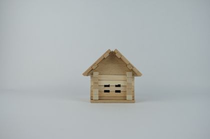 Stavebnice dřevěný dům 37 dílků