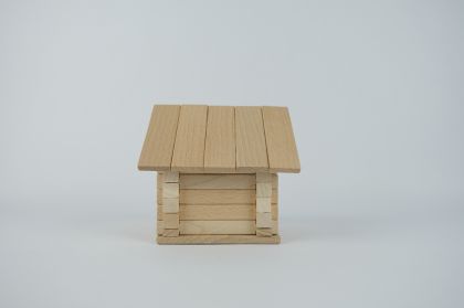 Stavebnice dřevěný dům 37 dílků