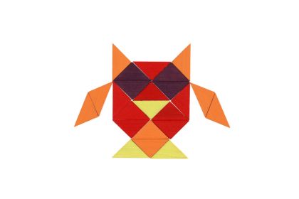 Mozaika - stavebnice dřevo 64 dílků