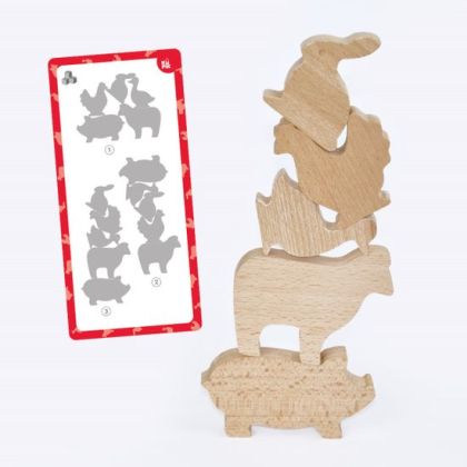 Farma - stavebnice dřevěná 17 dílků