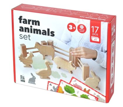Farma - stavebnice dřevěná 17 dílků