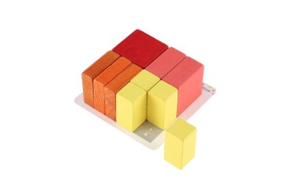 Hlavolam - stavebnice dřevo 10 dílků