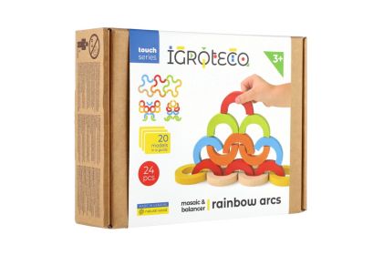 Mozaika - hra balanční dřevo 24 dílků