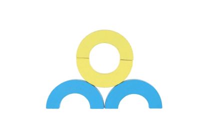 Mozaika - hra balanční dřevo 24 dílků