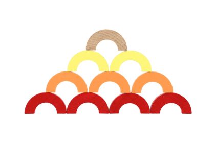 Mozaika - hra balanční dřevo 24 dílků