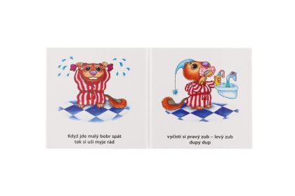 Albatros, Knížka leporelo - Když jde malý bobr spát