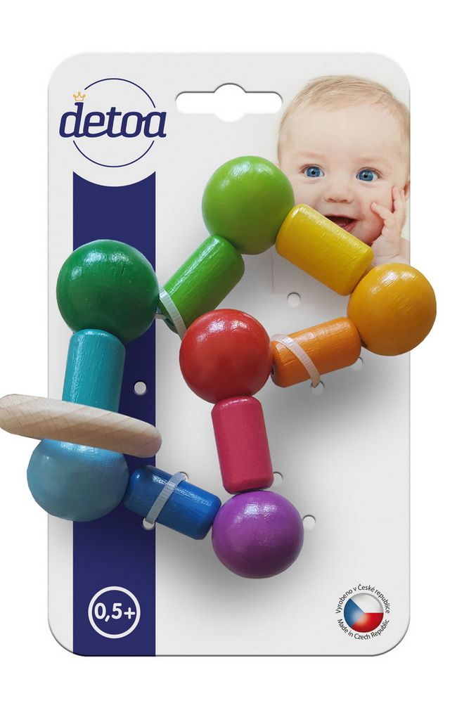 Detoa, Chrastítko - Hrkadlo kuličky s kroužkem