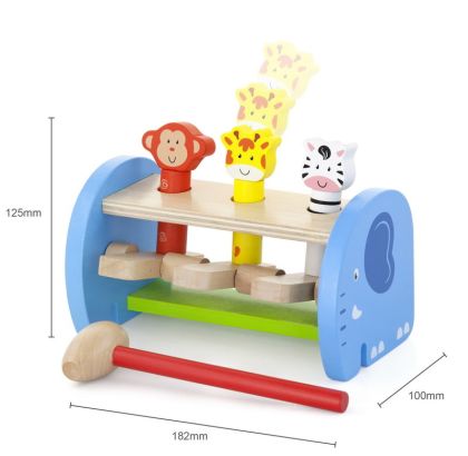 VIGA, Dřevěná zatloukačka se zvířátky