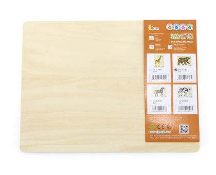 VIGA, Dřevěná montessori vkládačka - medvěd