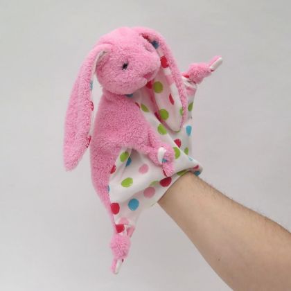 Moravská Ústředna Uzlíkový maňásek Králíček růžový