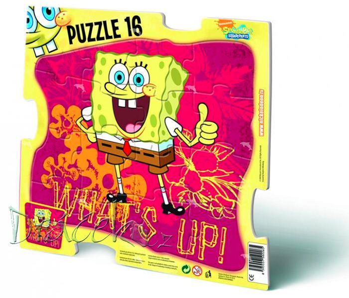 Puzzle 16 dílků deskové Sponge Bob